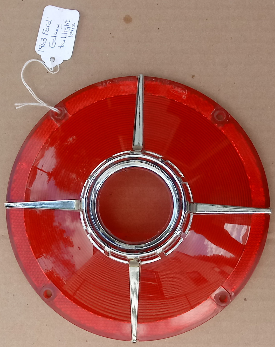 1963 Ford Galaxie taillight lens with trim star