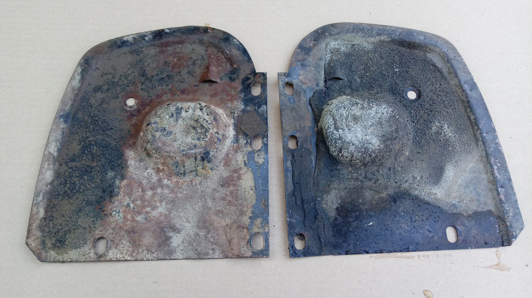 1964 Ford Galaxie fender well backing plates pair