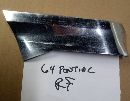 1964 Pontiac Catalina Gran Prix front bumper trim RH