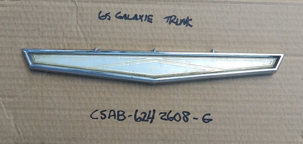 1965 Ford Galaxie trunk lid emblem
