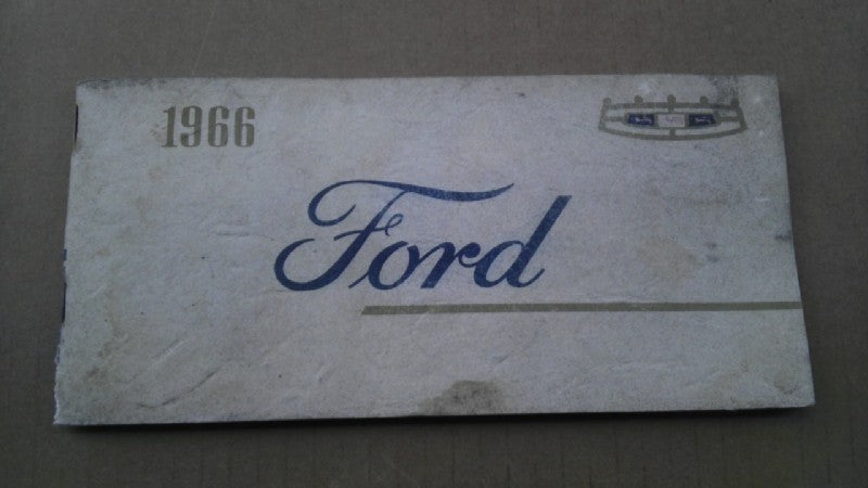 1966 Ford owners manual