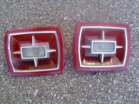 1966 Ford Galaxie Custon LTD taillight lenses pair