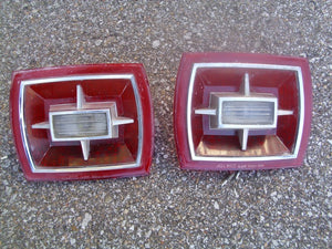 1966 Ford Galaxie taillight lenses pair