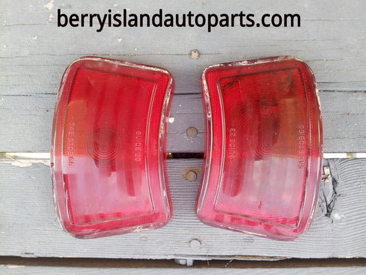 1966 Pontiac Lemans taillight lenses pair