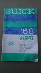 1968 Buick owners manual
