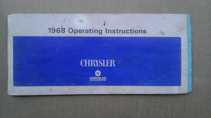 1968 Chrysler owners manual