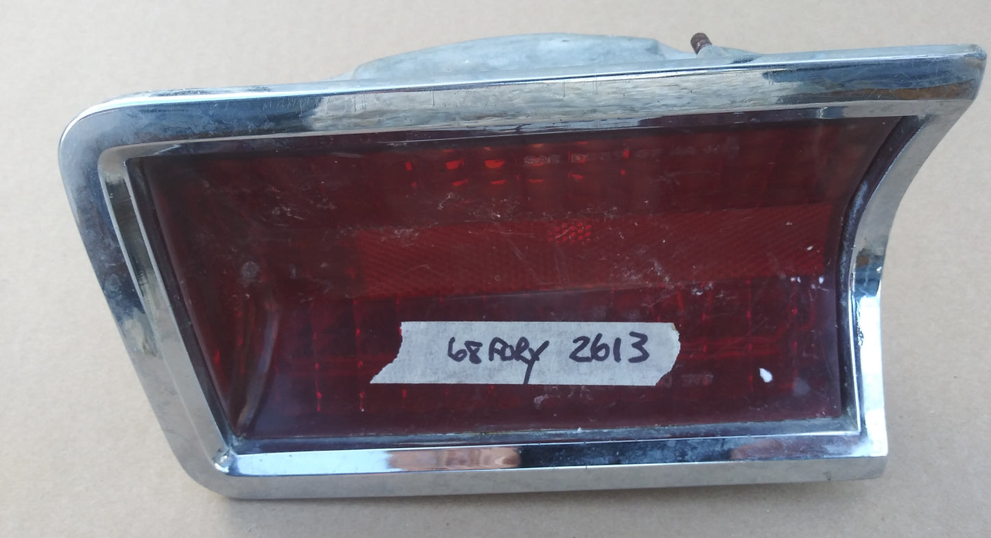 1968 Plymouth Fury taillight assy RH inside