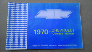 1970 Chevrolet owners manual