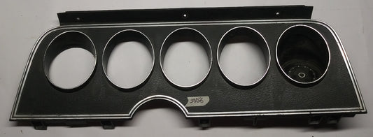 1972-76 Ford Torino dash cluster bezel standard with clock delete