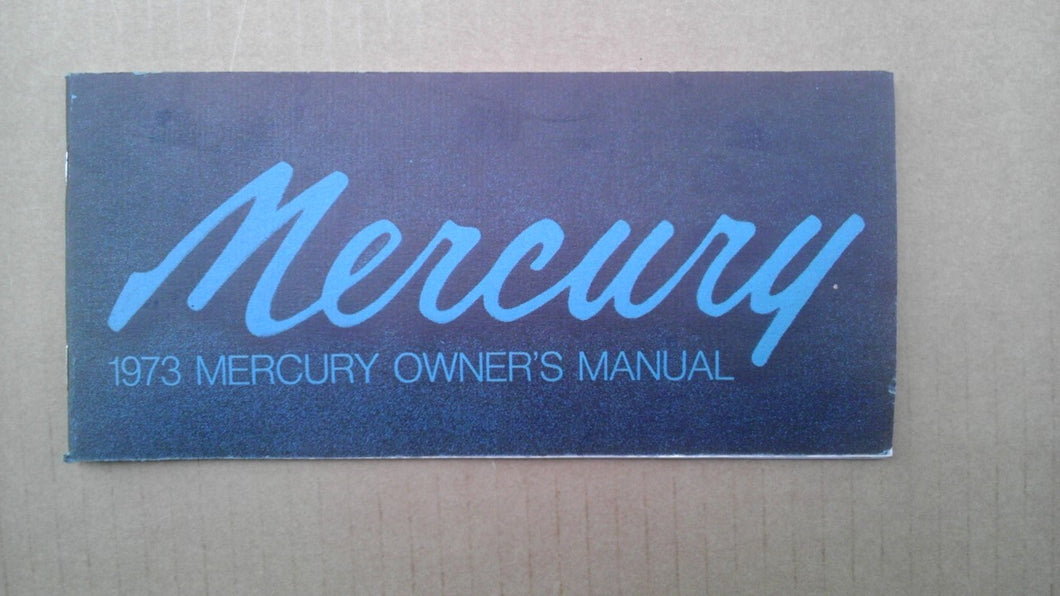 1973 Mercury owners manual