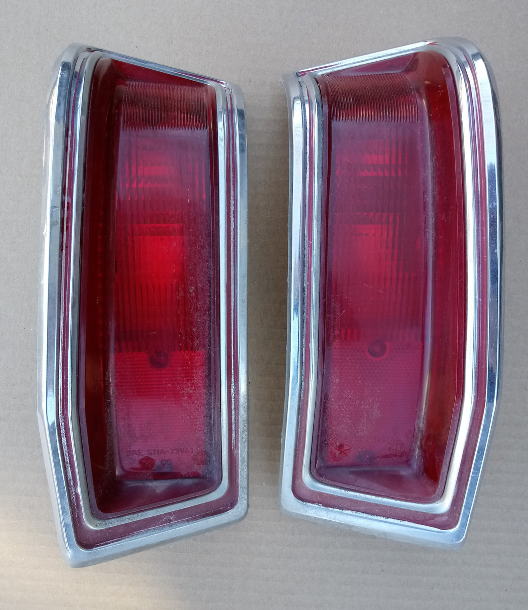 1973 Plymouth Valiant taillight assembly pair